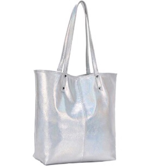 Silver hologram large tote - Picture 3 of 4